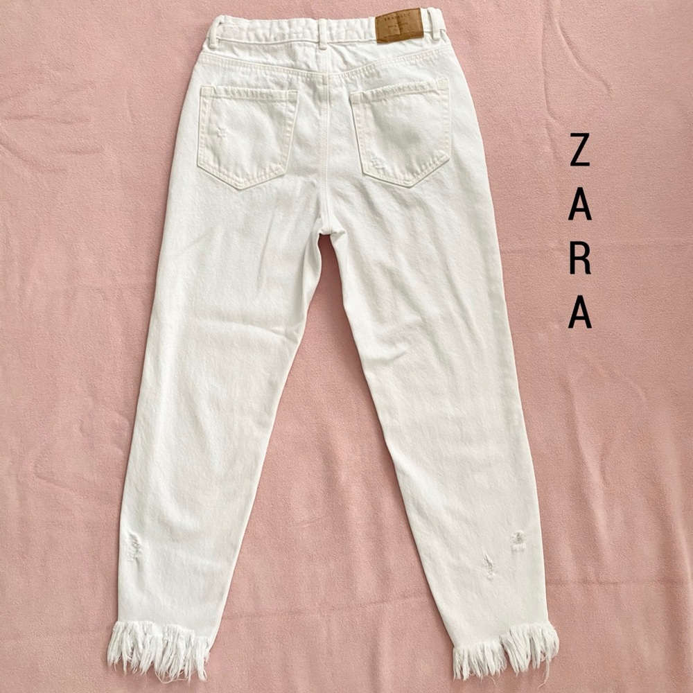 ZARA Jeans Trafaluc Denim Wear Ankle Cropped Size 4 - Picture 3 of 14